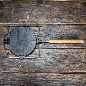 Petromax roterend wafelijzer met frame