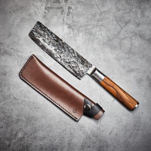 Olive Forged Vegetable Knife met hoes