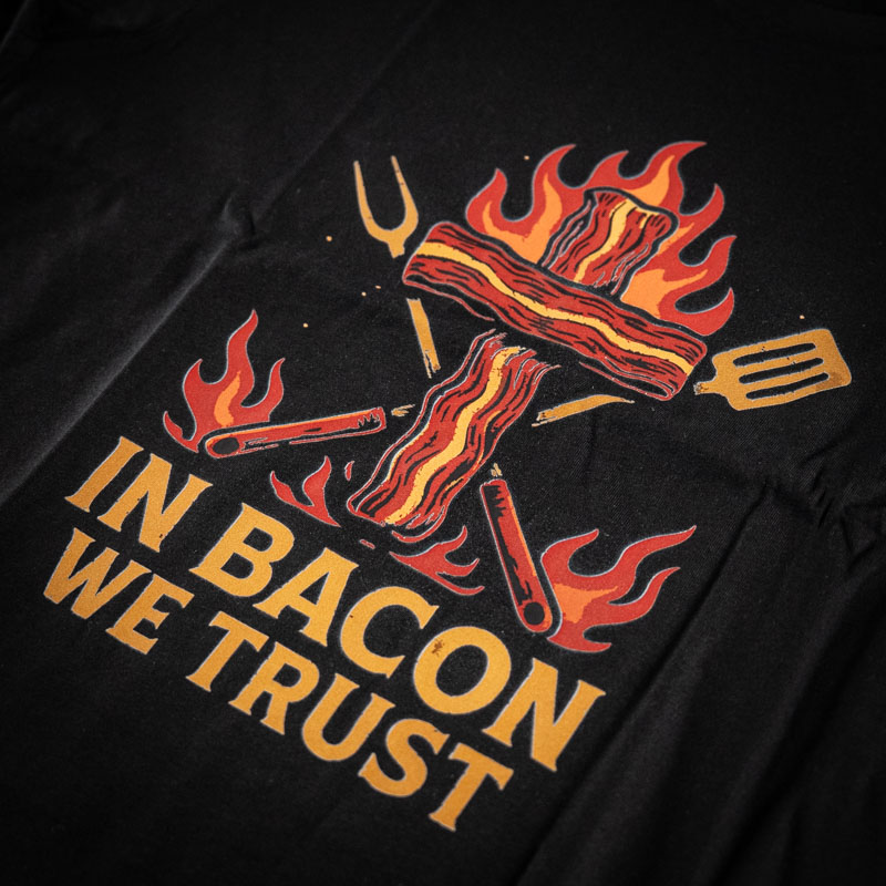 In Bacon We Trust t-shirt - Afbeelding 4