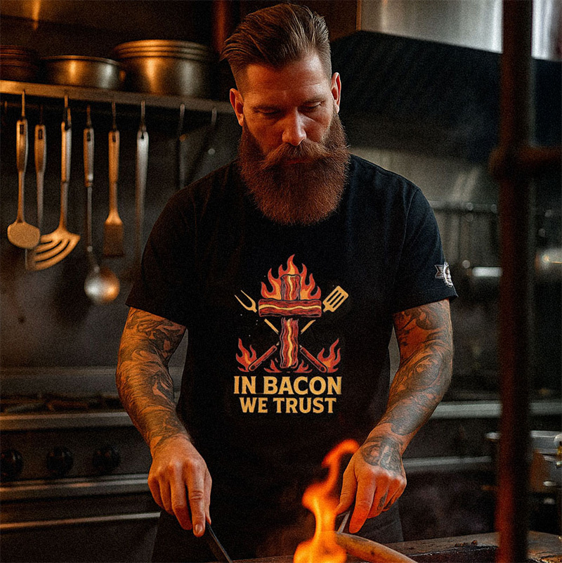In Bacon We Trust t-shirt - Afbeelding 2